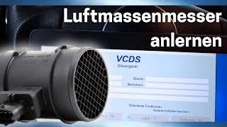 Luftmassenmesser neu anlernen Lernvorgang anstoßen VCDS [upl. by Meean]