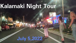 Kalamaki Night Tour  July 52022  11pm  in 4K [upl. by Otrepur]