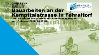 Infoveranstaltung zu den Bauarbeiten an der Kempttalstrasse in Fehraltorf [upl. by Buffum]