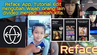 Reface App bisa merubah Video Wajah orang lain dengan Foto kita tutorial refaceapp faceplay [upl. by Slater]