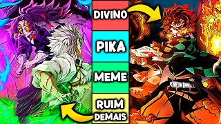 🔥 TIERLIST Qual a MELHOR e PIOR TEMPORADA de DEMON SLAYER 💩 [upl. by Caryn]