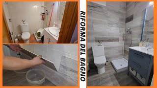 Ristrutturare un bagno senza alcun intervento con pavimenti vinilici adesivi e piastrelle in PVC [upl. by Dnumyar480]