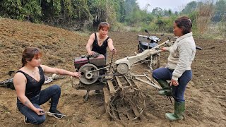 The mechanic girl helped her neighbor fix a tractor that was difficult to start and found the cause [upl. by Ennoryt]