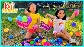 Emma vs Kate Easter eggs Hunt Challenge Outdoor 2021 [upl. by Gabrielli]