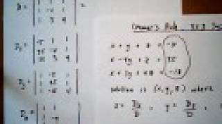 cramers rule 3x3 linear system [upl. by Onitsoga]