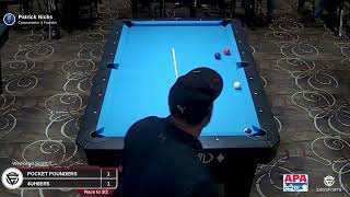 POCKET POUNDERS vs 4UH8ER  TABLE 9  APA NW 8 BALL  EvoSports [upl. by Tannenbaum]