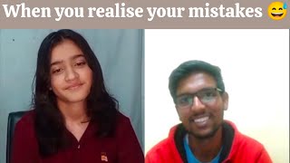 When you realise your mistakes😁 english learnenglish englishspeaking englishconversation [upl. by Ennovyhs]