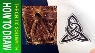 How to Draw Celtic Knots 4  Clonmacnoise Triskele 1 [upl. by Iahc]