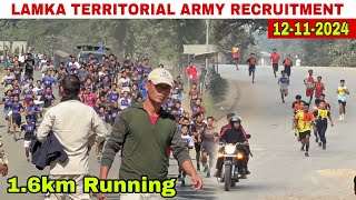 LAMKA TERRITORIAL ARMY RECRUITMENT RALLY12112024Tuesday [upl. by Owades]