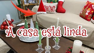 DECOREI A SALA PARA O NATAL IDEIAS PARA A CASA TODA [upl. by Frederick330]