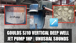 GOULDS SJ10 VERTICAL DEEP WELL JET PUMP 1HP  UNUSUAL SOUNDS RESOLVED  Bilas Tv [upl. by Lecia]