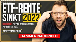 ETF Renten sinken ab 2022  JETZT handeln [upl. by Blinni]