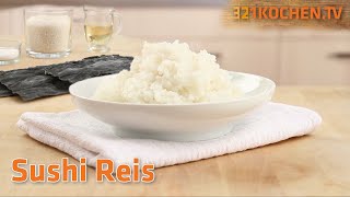 Sushi Reis kochen  Rezept zum Sushireis selber machen mit Reisessig und Kombu [upl. by Bibbie464]