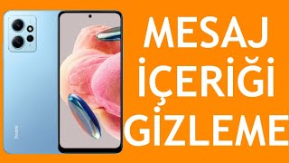 Xiaomi Telefon Mesaj İçeriği Gizleme Nasıl Yapılır [upl. by Eitsyrk77]