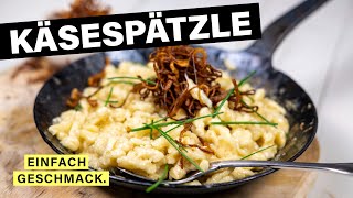 KÄSESPÄTZLE REZEPT Wie auf der Skihütte 🎿🧀  einfachgeschmack [upl. by Keeler]