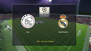 AJAX vs REAL MADRID  Classic Champions League  group B  game 9  Video 2x speed [upl. by Nwad590]