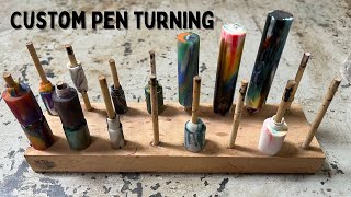 Custom Pen Turning Livestream [upl. by Ayenet972]