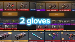 100 lucky opening 🍀🍀🍀 12 case opening 2 gloves🔥🎉💯 Standoff 2 [upl. by Willtrude]