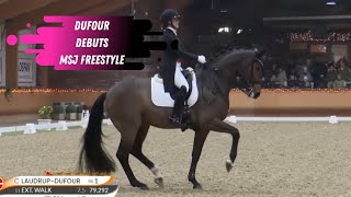 Cathrine LaudrupDufour Grand Prix Dressage Debuts With Mount Saint John Freestyle 81 [upl. by Regdor]