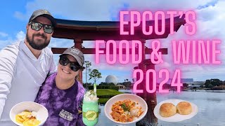 Epcots Food amp Wine 2024  All New Merch amp Trying New Food Items [upl. by Rothstein]