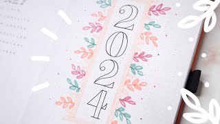 2024 bullet journal setup  plan with me  simple beginner friendly setup ✨ [upl. by Aiciruam197]