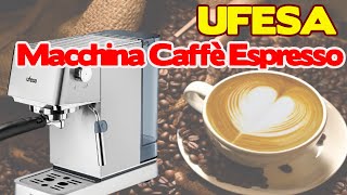 Ufesa CE8020 Macchina Caffè Espresso e Cappuccino Pressione 20 Bar 1350Watt [upl. by Aluin]