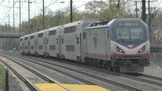 HD 60FPS MARC amp Amtrak Northeast Corridor Railfanning Seabrook MD Ft Rare Catches [upl. by Trevorr]