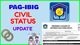 Pag IBIG Civil Status Update How to Change from Single to Married PagIBIG [upl. by Maudie]