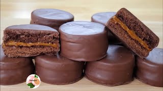 ALFAJORES de CHOCOLATE suaves deliciosos alfajores marplatenses [upl. by Eibber]