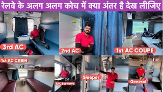 Different Class in Indian Railways  1st AC To General Coach Explained [upl. by Marcell]