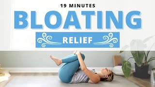 Bloating Relief  20 minutes gentle yoga to release gas and aid digestion [upl. by Adrien59]