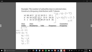 How to construct a grouped frequency distribution [upl. by Eserehs957]