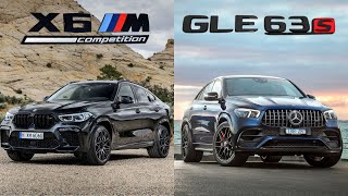 BMW X6 M Competition vs MercedesAMG GLE 63 S Coupe  The Battle of the Luxury SUVs x6 glecoupe [upl. by Nelli]