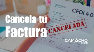 Como cancelar una factura 40 en el sat  Que hacer si tengo una factura con error y quiero cancelar [upl. by Teresita470]