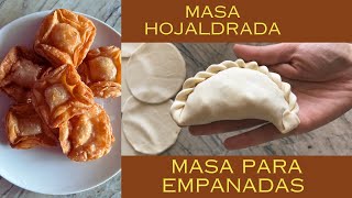 Masa Hojaldrada para tartas pastelitos y empanadas que es la mejor  Vane Fernández [upl. by Ron]