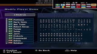 Pro Evolution Soccer 2 Real Names License Option File for PS2 [upl. by Ytineres]