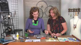 Learn how to encase found objects on Beads Baubles and Jewels with Brenda Schweder 26013 [upl. by Ynnaej]