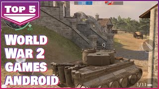 5 Best World War 2 Games Android  OfflineOnline [upl. by Eimas341]