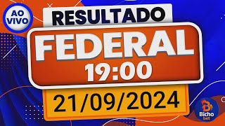 Resultado do jogo do bicho ao vivo  Federal  1900  21092024 [upl. by Ijuy]