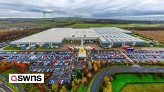 Britains largest Amazon distribution centre prepares for Black Friday  SWNS [upl. by Venetis]