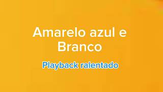 Amarelo azul e branco  Playback ralentado [upl. by Ainitsirhc]