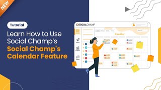 NEW Learn How to Use Social Champs Calendar amp Shared Calendar Feature  Tutorial [upl. by Cristal]