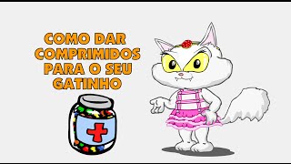 Como dar comprimido para o seu gatinho Desenho animado com a gata Nikole [upl. by Mahgem829]