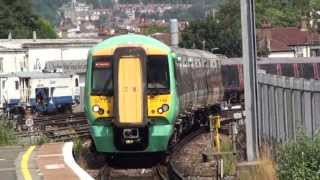 377138 Arrives At East Croydon For Tattenham Corner [upl. by Imhskal]