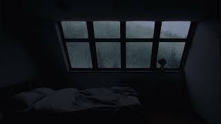 Heavy Rain Sounds amp Thunderstorm in The Foggy Forest for Relax  Deep Sleep in Cozy Bedroom Ambience [upl. by Hamner]