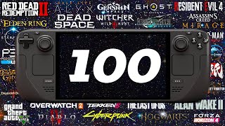 Steam Deck 100 GAMES TESTED [upl. by Catt]