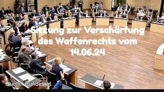 Waffengesetz Verschärfung  Sitzung des Bundesrats  Bildungsvideo [upl. by Eberle]