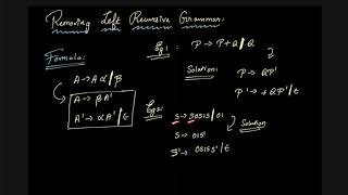 Removing Left Recursive grammar  Predictive Parser  Compiler Design  Ep3 [upl. by Geilich389]