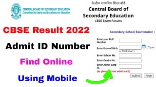 how to find admit id card number of cbse board  cbse admit card number check  Tricky world [upl. by Luing]