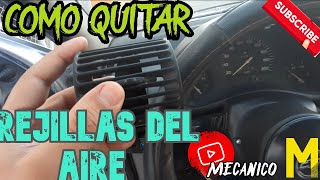 COMO QUITAR las REJILLAS DEL AIRE DEL CHEVY EN MENOS DE 1 MINUTOMECANICO M [upl. by Alyosha]